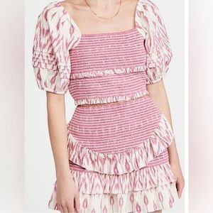 Saylor NYC Pink Ikat Keka Set (Top:Small, Skirt: Medium)